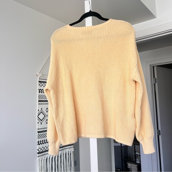 LOFT Knit Butter Yellow Sweater - Picture 6 of 7